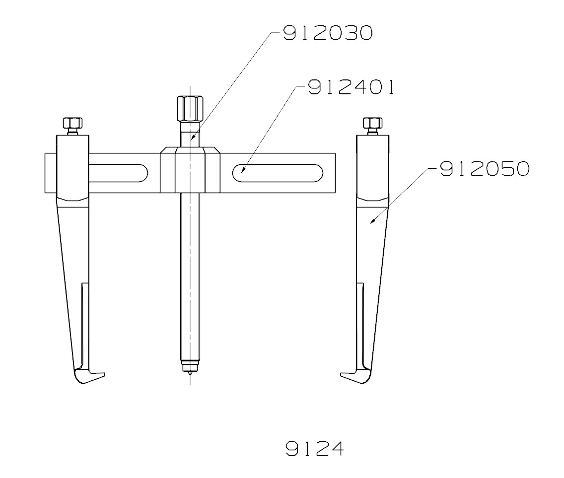 EXTRACTOR FORZA SERIE 9100 DE 2 PATAS